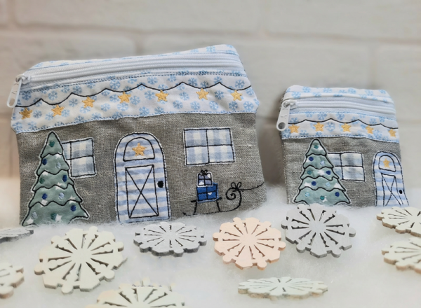 Tasche Haus WeihnachtsZauber - ITH-Stickdatei